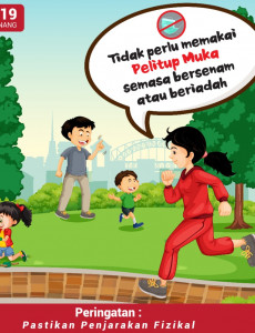 Tidak Perlu Memakai Pelitup Muka Semasa Beriadah